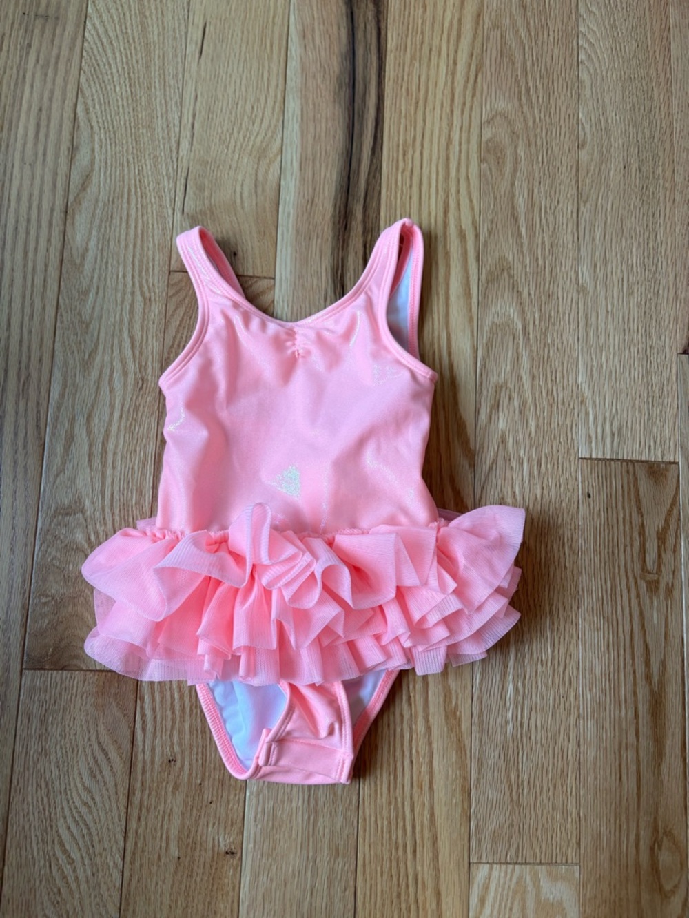 Cat & Jack Coral Ruffle Tutu One-Piece